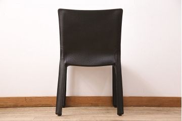 展示品　極美品　カッシーナ(Cassina)　絶版品　2016年製　キャブアームレスチェア　412CAB-Cチェア(定価約15万円)(椅子、イス)(R-048778)