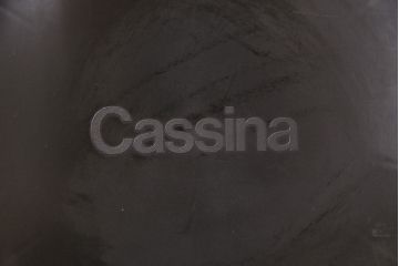 展示品　極美品　カッシーナ(Cassina)　絶版品　2016年製　キャブアームレスチェア　412CAB-Cチェア(定価約15万円)(椅子、イス)(R-048778)