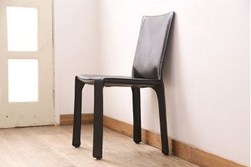 展示品　極美品　カッシーナ(Cassina)　絶版品　2016年製　キャブアームレスチェア　412CAB-Cチェア(定価約15万円)(椅子、イス)(R-048779)