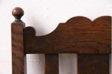 イギリスアンティーク　オーク材　クラシカルなチェア2脚セット(ダイニングチェア、椅子)(R-048781)