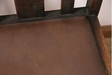 イギリスアンティーク　オーク材　クラシカルなチェア2脚セット(ダイニングチェア、椅子)(R-048781)