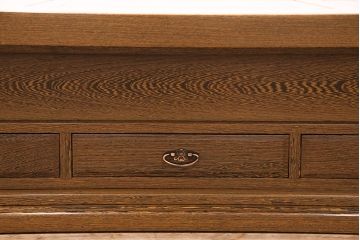 アンティーク雑貨　最高級品　特大!　鉄刀木(タガヤサン)無垢材を贅沢に使用した関西長火鉢のローテーブル(長火鉢、囲炉裏、座卓、リビングテーブル)(R-048783)