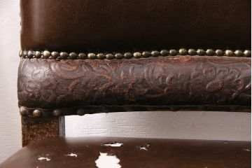 アンティーク家具　ベルギー　オーク材　ジャンクスタイルの空間づくりにおすすめなチェア4脚セット(ダイニングチェア、椅子)(R-048784)