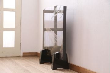 中古　民芸家具　輪島塗　浜高悦朗作　和の風情たっぷりな高蒔絵の衝立(定価約200万円)(つい立て)(R-048792)