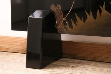 中古　民芸家具　輪島塗　浜高悦朗作　和の風情たっぷりな高蒔絵の衝立(定価約200万円)(つい立て)(R-048792)