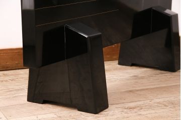 中古　民芸家具　輪島塗　浜高悦朗作　和の風情たっぷりな高蒔絵の衝立(定価約200万円)(つい立て)(R-048792)
