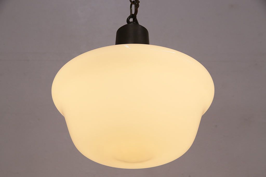 アンティーク照明　ブラケットの風合いがおしゃれなペンダントライト(天井照明、吊り下げ照明)(R-048796)