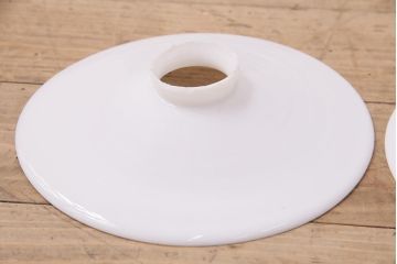 アンティーク照明　レトロな空間づくりにおすすめ!平笠シェードの吊り下げ照明2個セット(ペンダントライト、天井照明、電笠)(R-048800)