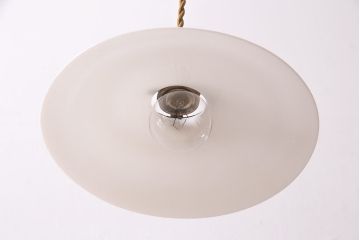 アンティーク照明　レトロな空間づくりにおすすめ!平笠シェードの吊り下げ照明(ペンダントライト、天井照明、電笠)(R-048802)