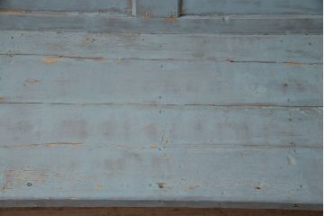 海外アンティーク　シャビーなペイントがお洒落なベンチ(長椅子、板座チェア)(R-048810)