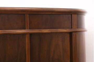 中古　極美品　DREXEL HERITAGE(ドレクセルヘリテイジ)　Cameo Classics(キャメオクラシックス)　高級感溢れるキドニーデスク(定価約170万円)(両袖デスク、机、在宅ワーク、在宅用ワークデスク)(R-048820)