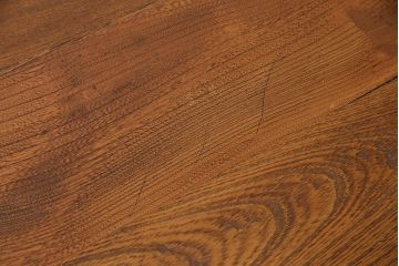 和製アンティーク　特大サイズ　総ケヤキ材　天板極厚!木の味わいが楽しめる引き出し付きの作業台(ダイニングテーブル)(R-048829)