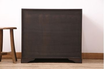 中古　民芸家具　黒々とした金具がかっこ良い、和の趣たっぷりの小箪笥(引き出し、チェスト)(R-048830)