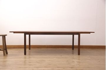 ヴィンテージ家具　デンマーク製　ローズウッド材　作業台としてもおすすめ!シンプルなデザインのバタフライテーブル(ローテーブル、センターテーブル、ビンテージ)(R-048841)