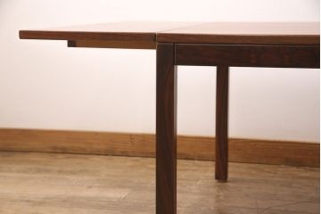 ヴィンテージ家具　デンマーク製　ローズウッド材　作業台としてもおすすめ!シンプルなデザインのバタフライテーブル(ローテーブル、センターテーブル、ビンテージ)(R-048841)