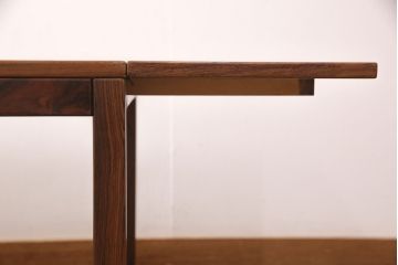 ヴィンテージ家具　デンマーク製　ローズウッド材　作業台としてもおすすめ!シンプルなデザインのバタフライテーブル(ローテーブル、センターテーブル、ビンテージ)(R-048841)