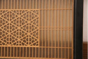和製アンティーク　華やかさと品の良さを兼ね備えた組子欄間(建具、明り取り、明かり取り)(R-048846)