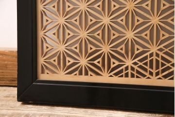 和製アンティーク　上質な和の空間作りに活躍する、芸術品のような美しさを持つ組子欄間(建具、明り取り)(R-048847)