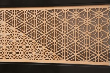 和製アンティーク　上質な和の空間作りに活躍する、芸術品のような美しさを持つ組子欄間(建具、明り取り)(R-048847)