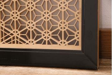 和製アンティーク　上質な和の空間作りに活躍する、芸術品のような美しさを持つ組子欄間(建具、明り取り)(R-048847)