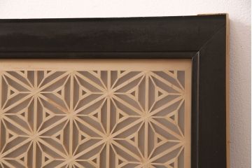 和製アンティーク　上質な和の空間作りに活躍する、芸術品のような美しさを持つ組子欄間(建具、明り取り)(R-048847)