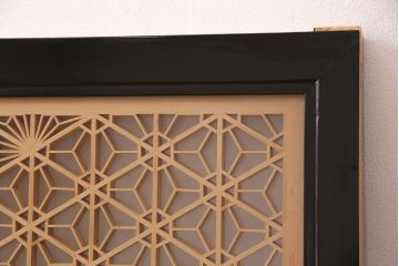 和製アンティーク　上質な空間作りのアクセントになる、美しい組子欄間(建具、明り取り)(R-048848)