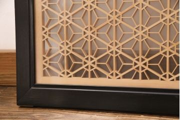 和製アンティーク　上質な空間作りのアクセントになる、美しい組子欄間(建具、明り取り)(R-048848)