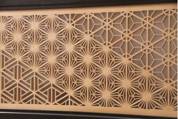 和製アンティーク　上質な空間作りのアクセントになる、美しい組子欄間(建具、明り取り)(R-048848)