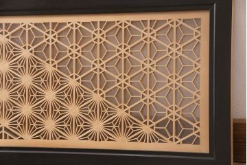 和製アンティーク　上質な空間作りのアクセントになる、美しい組子欄間(建具、明り取り)(R-048848)