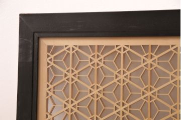 和製アンティーク　上質な空間作りのアクセントになる、美しい組子欄間(建具、明り取り)(R-048849)