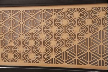 和製アンティーク　上質な空間作りのアクセントになる、美しい組子欄間(建具、明り取り)(R-048849)