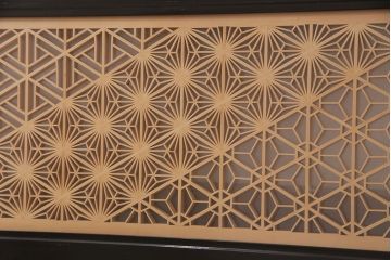 和製アンティーク　上質な空間作りのアクセントになる、美しい組子欄間(建具、明り取り)(R-048849)
