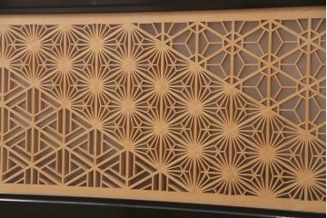 和製アンティーク　上質な空間作りのアクセントになる、美しい組子欄間(建具、明り取り)(R-048849)