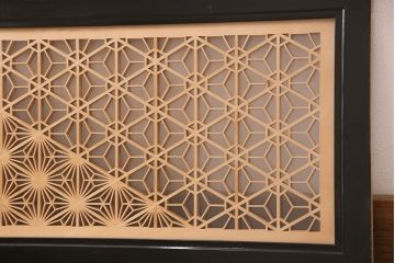 和製アンティーク　上質な空間作りのアクセントになる、美しい組子欄間(建具、明り取り)(R-048849)