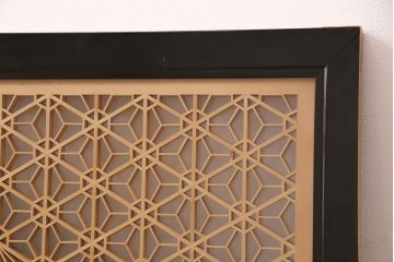 和製アンティーク　上質な空間作りのアクセントになる、美しい組子欄間(建具、明り取り)(R-048849)