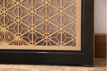 和製アンティーク　上質な空間作りのアクセントになる、美しい組子欄間(建具、明り取り)(R-048849)