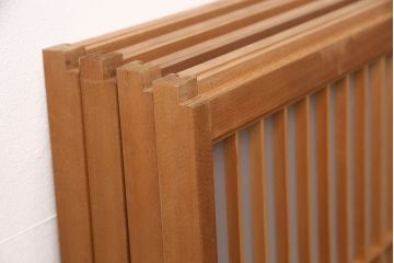 アンティーク建具　片面ガラス　和モダンな雰囲気づくりにおすすめの組子入り書院戸4枚セット(窓、引き戸、ガラス戸)(R-048850)