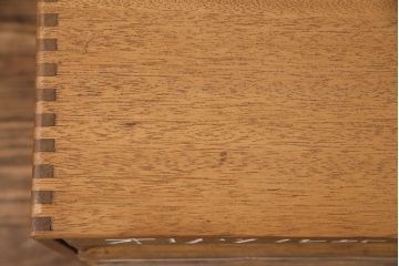 アンティーク雑貨　昭和中期　オリヅル印　昭和レトロな佇まいが魅力のミシン糸ケース(小引き出し、収納棚、小物収納)(R-048851)