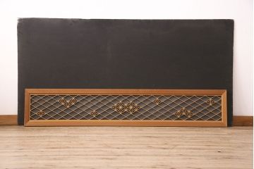 和製アンティーク　麻の葉紋様の組子が品の良さを高める欄間(建具、明り取り、明かり取り)(R-048855)