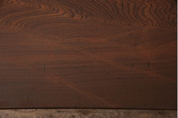 和製アンティーク　栓材　鮮明な木目が魅力!懐かしさ漂うシンプルなちゃぶ台(座卓、折り畳みテーブル、ローテーブル)(R-048864)