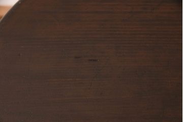 和製アンティーク　昭和中期　脚のデザインがめずらしい!落ち着いた色合いのスツール(丸椅子、花台)(R-048875)
