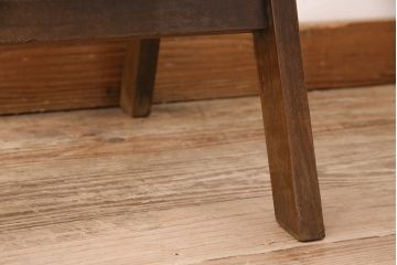 アンティーク家具　和製が珍しい!透かし彫りが魅力的な折りたたみチェア(折り畳みチェア、フォールディングチェア、椅子)(R-048876)