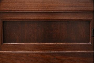 和製アンティーク　総ケヤキ材　美品!!堂々とした風格が漂う、明治期の越後帳場箪笥(銭戸棚、時代箪笥)(R-048879)