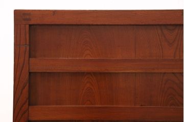 和製アンティーク　総ケヤキ材　美品!!堂々とした風格が漂う、明治期の越後帳場箪笥(銭戸棚、時代箪笥)(R-048879)