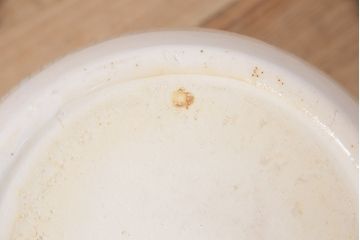 アンティーク雑貨　山水の図が和の風情漂う瀬戸火鉢(鉢カバー)(R-048895)