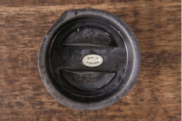 中古　棒芯4mm　持ち運びができる、ジャンクな風合いがかっこいいオイルランプ(ランタン、テーブルランプ)(R-048904)