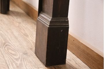 イギリスアンティーク　オーク材　鏡付きが嬉しい!重厚な雰囲気を醸しだす大振りサイズのマントルピース(装飾、飾り棚、暖炉、ディスプレイ)(R-048912)