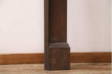 イギリスアンティーク　オーク材　鏡付きが嬉しい!重厚な雰囲気を醸しだす大振りサイズのマントルピース(装飾、飾り棚、暖炉、ディスプレイ)(R-048912)