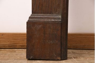 イギリスアンティーク　オーク材　鏡付きが嬉しい!重厚な雰囲気を醸しだす大振りサイズのマントルピース(装飾、飾り棚、暖炉、ディスプレイ)(R-048912)