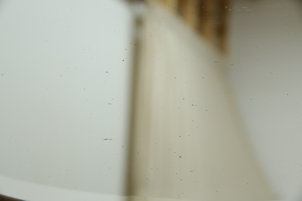 イギリスアンティーク　マホガニー材　鏡付き!褐色の木肌が美しい大振りサイズのマントルピース　(R-048913)